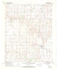 Goltry Oklahoma Historical topographic map, 1:24000 scale, 7.5 X 7.5 Minute, Year 1969