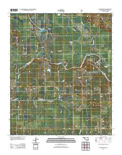 Goodwater Oklahoma Historical topographic map, 1:24000 scale, 7.5 X 7.5 Minute, Year 2012