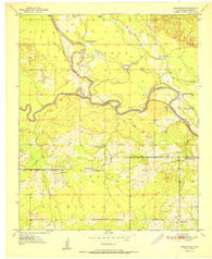 Goodwater Oklahoma Historical topographic map, 1:24000 scale, 7.5 X 7.5 Minute, Year 1951