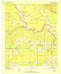 Goodwater Oklahoma Historical topographic map, 1:24000 scale, 7.5 X 7.5 Minute, Year 1951