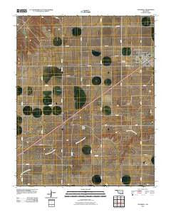 Goodwell Oklahoma Historical topographic map, 1:24000 scale, 7.5 X 7.5 Minute, Year 2010