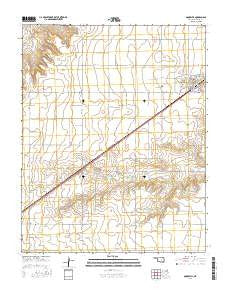 Goodwell Oklahoma Current topographic map, 1:24000 scale, 7.5 X 7.5 Minute, Year 2016