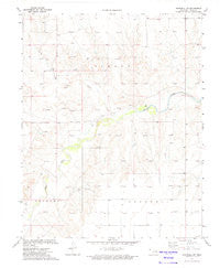 Goodwell NW Oklahoma Historical topographic map, 1:24000 scale, 7.5 X 7.5 Minute, Year 1973