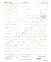 Goodwell Oklahoma Historical topographic map, 1:24000 scale, 7.5 X 7.5 Minute, Year 1973