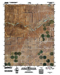 Goodwell NE Oklahoma Historical topographic map, 1:24000 scale, 7.5 X 7.5 Minute, Year 2010