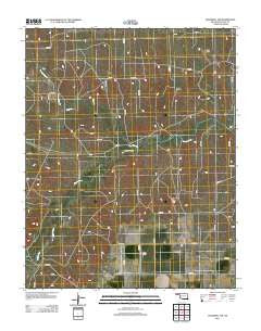 Goodwell NW Oklahoma Historical topographic map, 1:24000 scale, 7.5 X 7.5 Minute, Year 2012