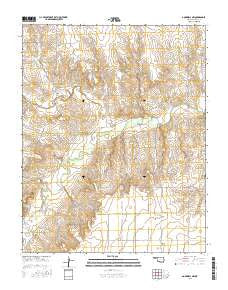 Goodwell NW Oklahoma Current topographic map, 1:24000 scale, 7.5 X 7.5 Minute, Year 2016