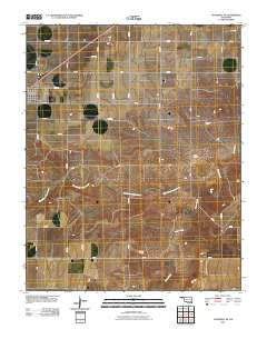 Goodwell SE Oklahoma Historical topographic map, 1:24000 scale, 7.5 X 7.5 Minute, Year 2010