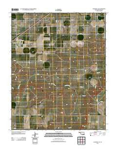Goodwell SE Oklahoma Historical topographic map, 1:24000 scale, 7.5 X 7.5 Minute, Year 2012