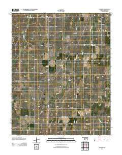 Goodwin Oklahoma Historical topographic map, 1:24000 scale, 7.5 X 7.5 Minute, Year 2012