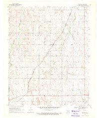 Goodwin Oklahoma Historical topographic map, 1:24000 scale, 7.5 X 7.5 Minute, Year 1970