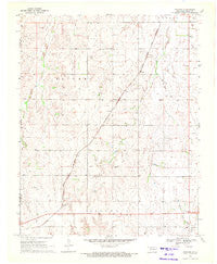 Goodwin Oklahoma Historical topographic map, 1:24000 scale, 7.5 X 7.5 Minute, Year 1970