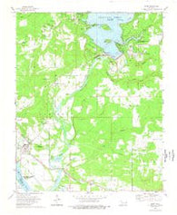 Gore Oklahoma Historical topographic map, 1:24000 scale, 7.5 X 7.5 Minute, Year 1974