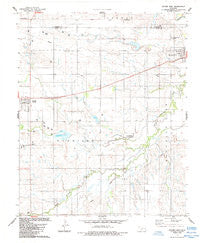 Gotebo East Oklahoma Historical topographic map, 1:24000 scale, 7.5 X 7.5 Minute, Year 1984