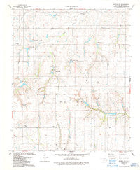 Gotebo NW Oklahoma Historical topographic map, 1:24000 scale, 7.5 X 7.5 Minute, Year 1984