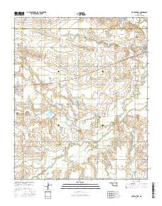 Gotebo East Oklahoma Current topographic map, 1:24000 scale, 7.5 X 7.5 Minute, Year 2016