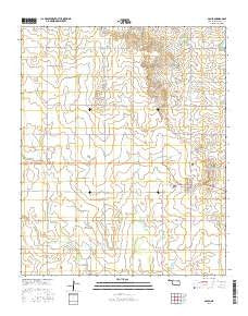 Gould Oklahoma Current topographic map, 1:24000 scale, 7.5 X 7.5 Minute, Year 2016