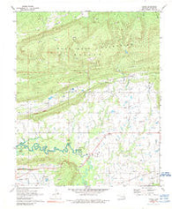 Gowen Oklahoma Historical topographic map, 1:24000 scale, 7.5 X 7.5 Minute, Year 1971