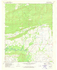 Gowen Oklahoma Historical topographic map, 1:24000 scale, 7.5 X 7.5 Minute, Year 1971