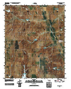 Gracemont Oklahoma Historical topographic map, 1:24000 scale, 7.5 X 7.5 Minute, Year 2009