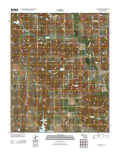 Gracemont Oklahoma Historical topographic map, 1:24000 scale, 7.5 X 7.5 Minute, Year 2013