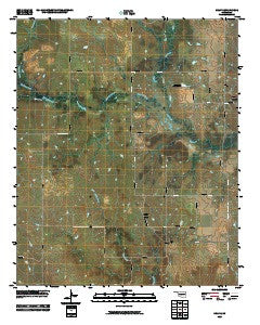 Grady Oklahoma Historical topographic map, 1:24000 scale, 7.5 X 7.5 Minute, Year 2010
