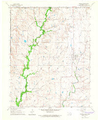 Grainola Oklahoma Historical topographic map, 1:24000 scale, 7.5 X 7.5 Minute, Year 1964