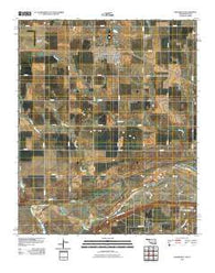 Grandfield Oklahoma Historical topographic map, 1:24000 scale, 7.5 X 7.5 Minute, Year 2010