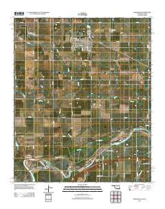 Grandfield Oklahoma Historical topographic map, 1:24000 scale, 7.5 X 7.5 Minute, Year 2012