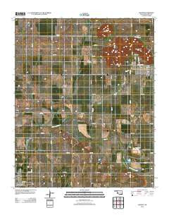 Granite Oklahoma Historical topographic map, 1:24000 scale, 7.5 X 7.5 Minute, Year 2012
