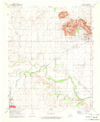 Granite Oklahoma Historical topographic map, 1:24000 scale, 7.5 X 7.5 Minute, Year 1971