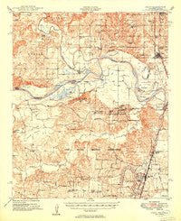 Grant Oklahoma Historical topographic map, 1:62500 scale, 15 X 15 Minute, Year 1949