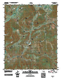 Greasy Oklahoma Historical topographic map, 1:24000 scale, 7.5 X 7.5 Minute, Year 2010