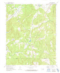 Greasy Oklahoma Historical topographic map, 1:24000 scale, 7.5 X 7.5 Minute, Year 1973