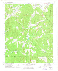 Greasy Oklahoma Historical topographic map, 1:24000 scale, 7.5 X 7.5 Minute, Year 1973