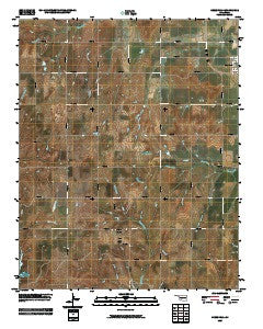 Greenfield Oklahoma Historical topographic map, 1:24000 scale, 7.5 X 7.5 Minute, Year 2009