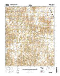 Greenfield Oklahoma Current topographic map, 1:24000 scale, 7.5 X 7.5 Minute, Year 2016