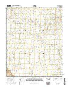 Griggs Oklahoma Current topographic map, 1:24000 scale, 7.5 X 7.5 Minute, Year 2016