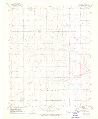 Griggs NW Oklahoma Historical topographic map, 1:24000 scale, 7.5 X 7.5 Minute, Year 1971