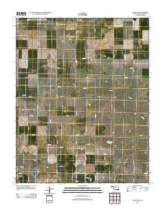 Griggs NW Oklahoma Historical topographic map, 1:24000 scale, 7.5 X 7.5 Minute, Year 2012