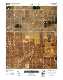 Griggs SW Oklahoma Historical topographic map, 1:24000 scale, 7.5 X 7.5 Minute, Year 2011