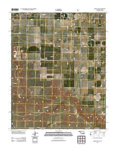 Griggs SW Oklahoma Historical topographic map, 1:24000 scale, 7.5 X 7.5 Minute, Year 2012
