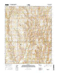 Grimes Oklahoma Current topographic map, 1:24000 scale, 7.5 X 7.5 Minute, Year 2016
