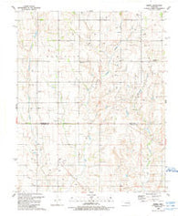 Grimes Oklahoma Historical topographic map, 1:24000 scale, 7.5 X 7.5 Minute, Year 1988
