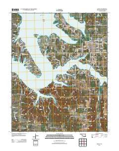 Grove Oklahoma Historical topographic map, 1:24000 scale, 7.5 X 7.5 Minute, Year 2012