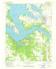 Grove Oklahoma Historical topographic map, 1:24000 scale, 7.5 X 7.5 Minute, Year 1971