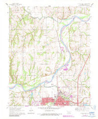 Guthrie North Oklahoma Historical topographic map, 1:24000 scale, 7.5 X 7.5 Minute, Year 1970