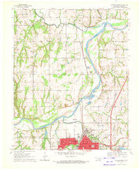 Guthrie North Oklahoma Historical topographic map, 1:24000 scale, 7.5 X 7.5 Minute, Year 1970