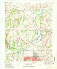 Guthrie North Oklahoma Historical topographic map, 1:24000 scale, 7.5 X 7.5 Minute, Year 1970