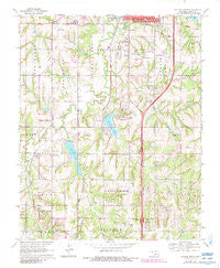 Guthrie South Oklahoma Historical topographic map, 1:24000 scale, 7.5 X 7.5 Minute, Year 1970